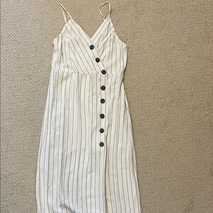 Striped Button-Down Dress